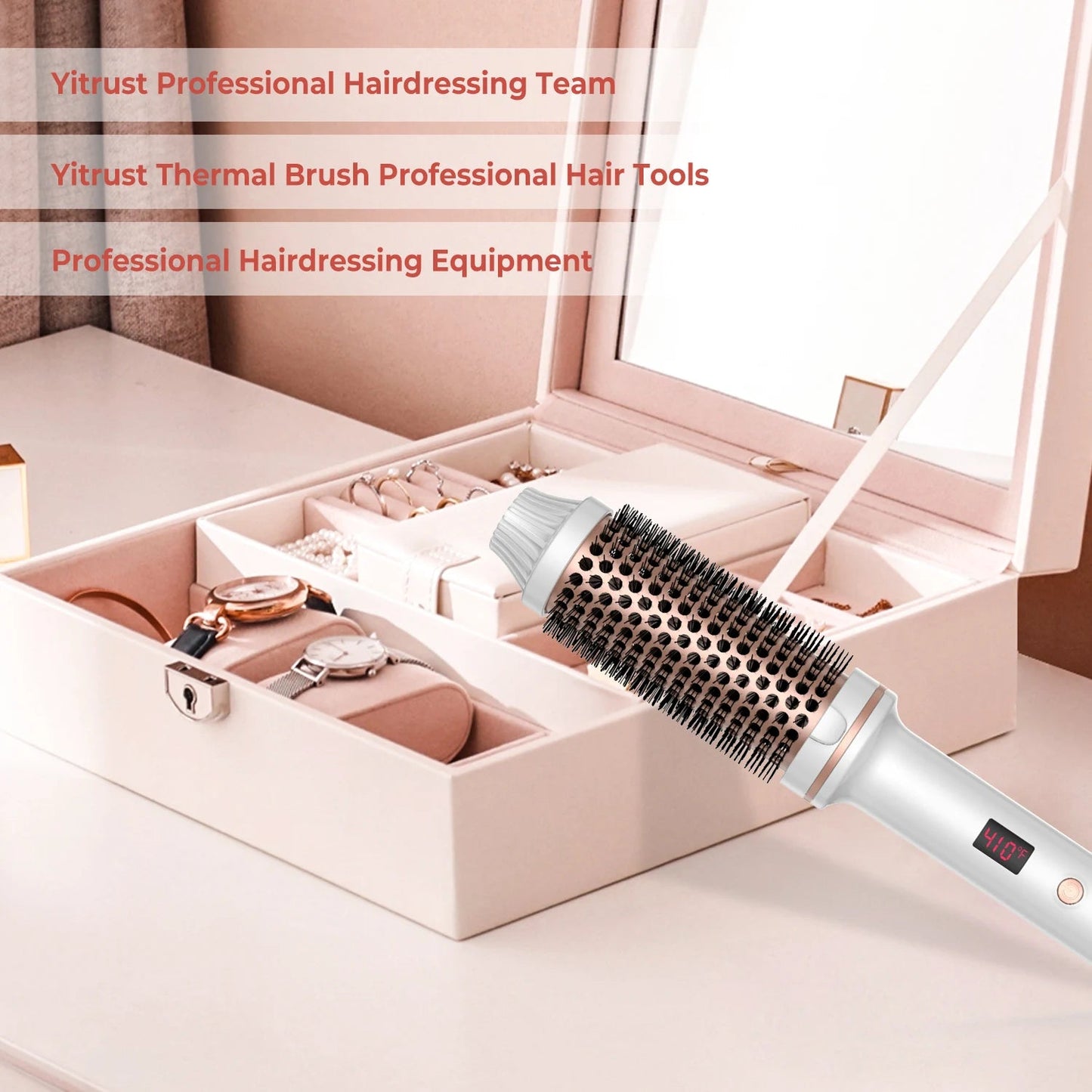1.5 Inch Thermal Brush Curling Iron Brush - Glowstyler