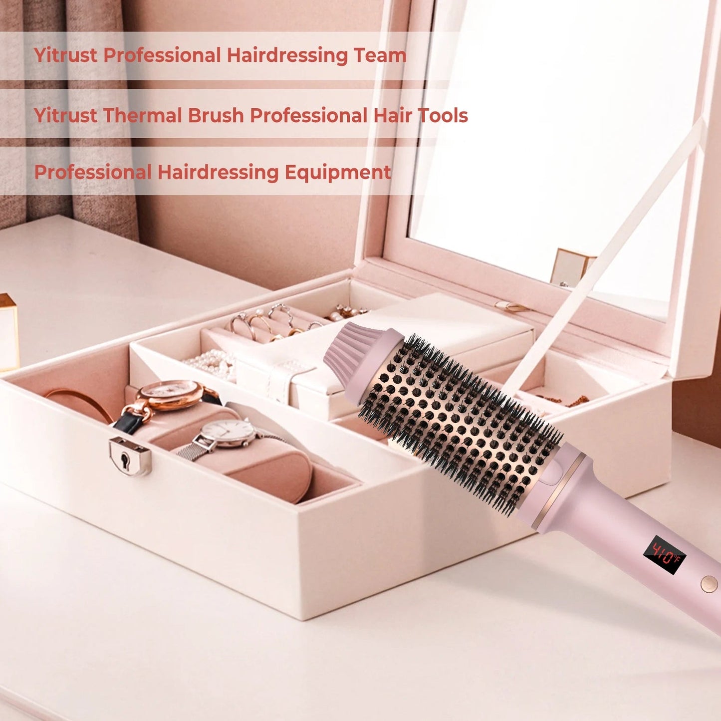 1.5 Inch Thermal Brush Curling Iron Brush - Glowstyler