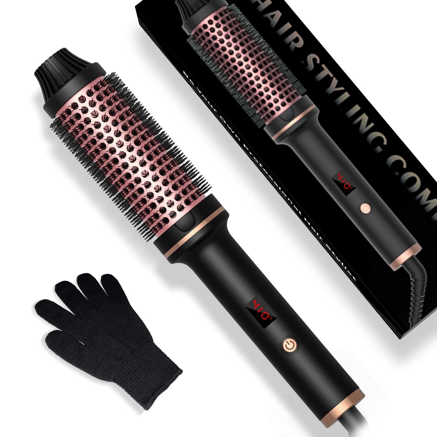 1.5 Inch Thermal Brush Curling Iron Brush - Glowstyler