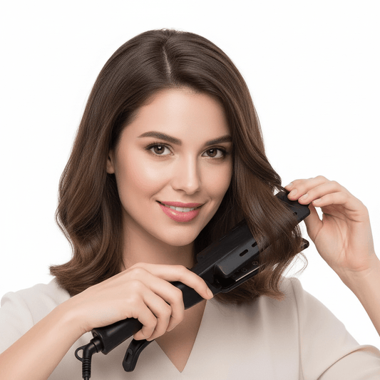 Professional Hair Straightener and Curler 4 - Temperature Settings. - Glowstyler