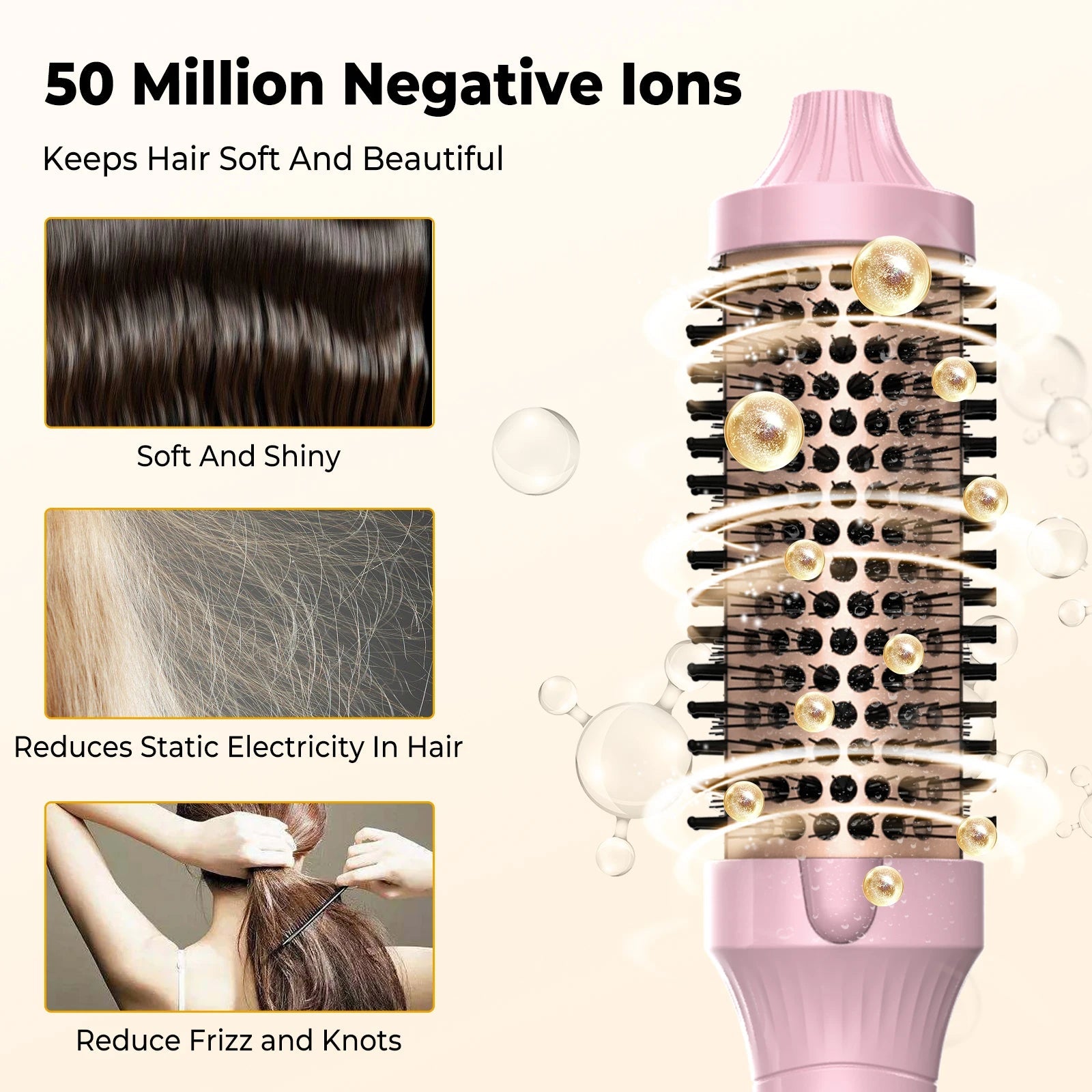 1.5 Inch Thermal Brush Curling Iron Brush - Glowstyler