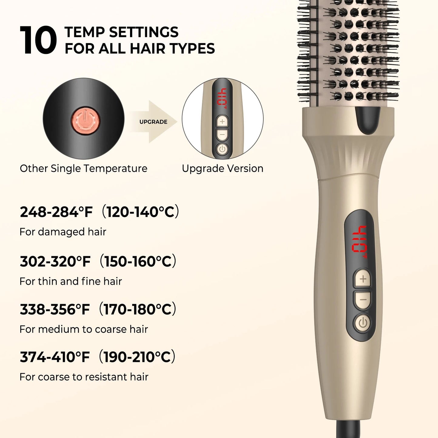 1.5 Inch Thermal Brush Curling Iron Brush - Glowstyler