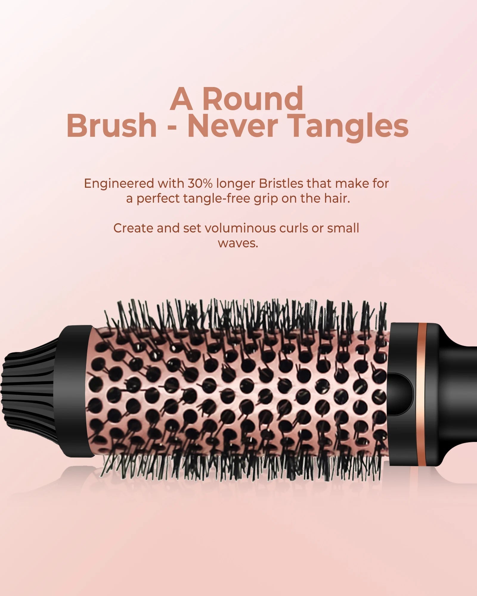 1.5 Inch Thermal Brush Curling Iron Brush - Glowstyler
