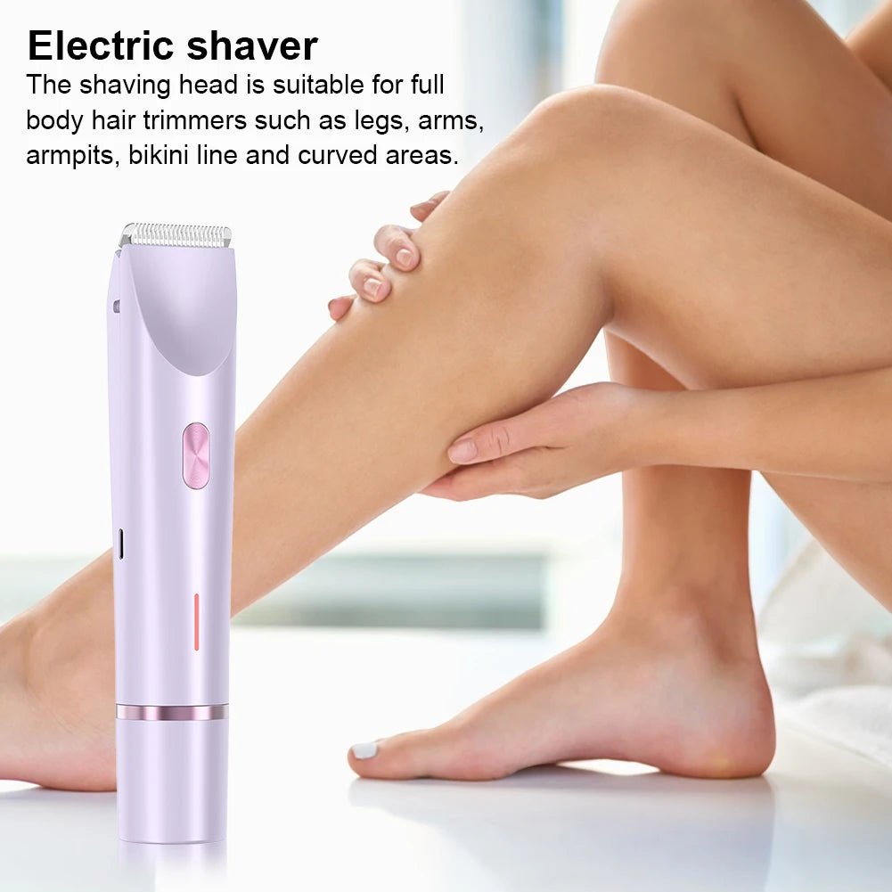 2 in 1 Painless Bikini & Facial Hair Trimmer - Glowstyler