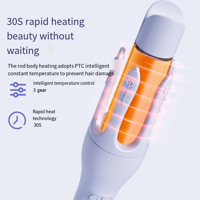 3 - in - 1 Adjustable Electric Hair Straightener & Curler - Glowstyler