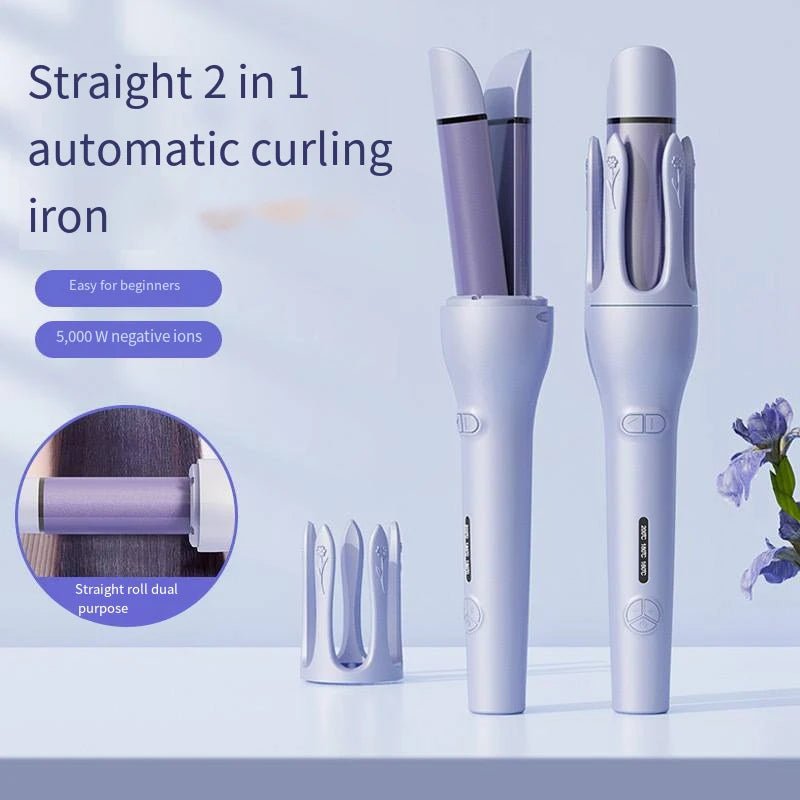 3 - in - 1 Adjustable Electric Hair Straightener & Curler - Glowstyler