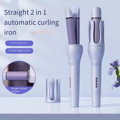 3 - in - 1 Adjustable Electric Hair Straightener & Curler - Glowstyler