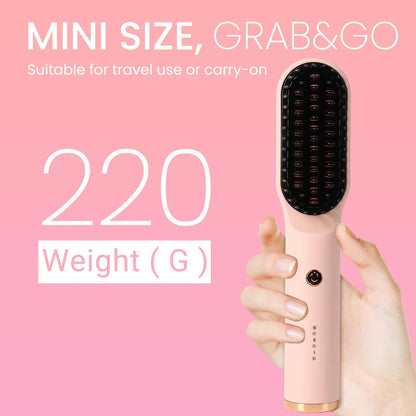 3 - in - 1 Negative Ion Hair Dryer Brush – Hot Air Styler, Straightener & Volumizer - Glowstyler