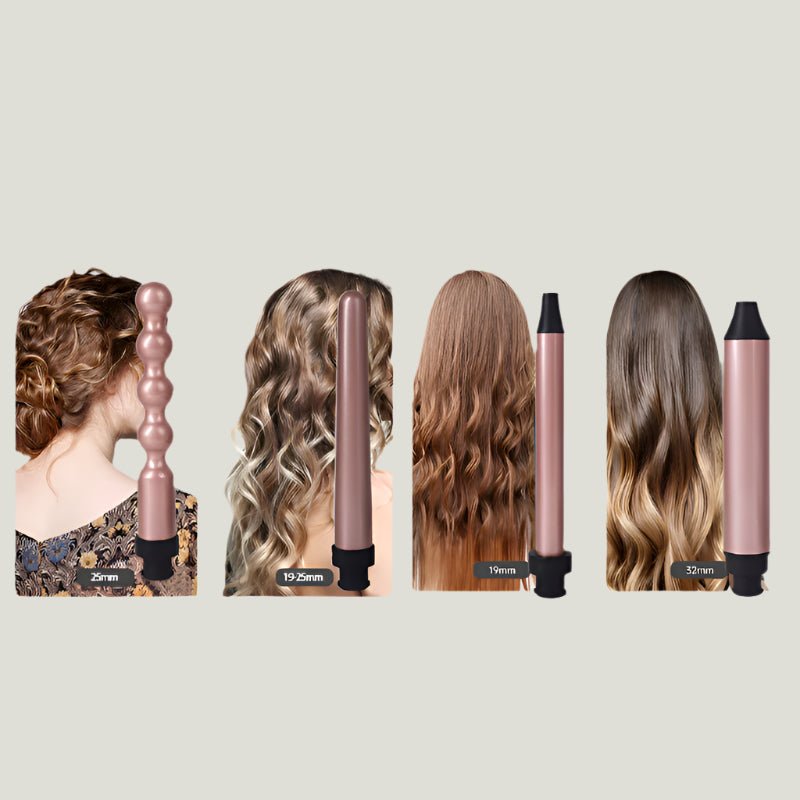 5 - in - 1 Automatic Curling Iron & Straightener Brush - Glowstyler