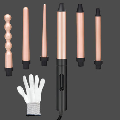 5 - in - 1 Automatic Curling Iron & Straightener Brush - Glowstyler