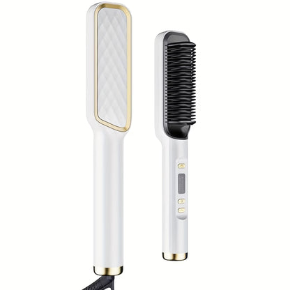 Hair Straightening Brush, 30 Seconds Fast Heating & 3 Temperature