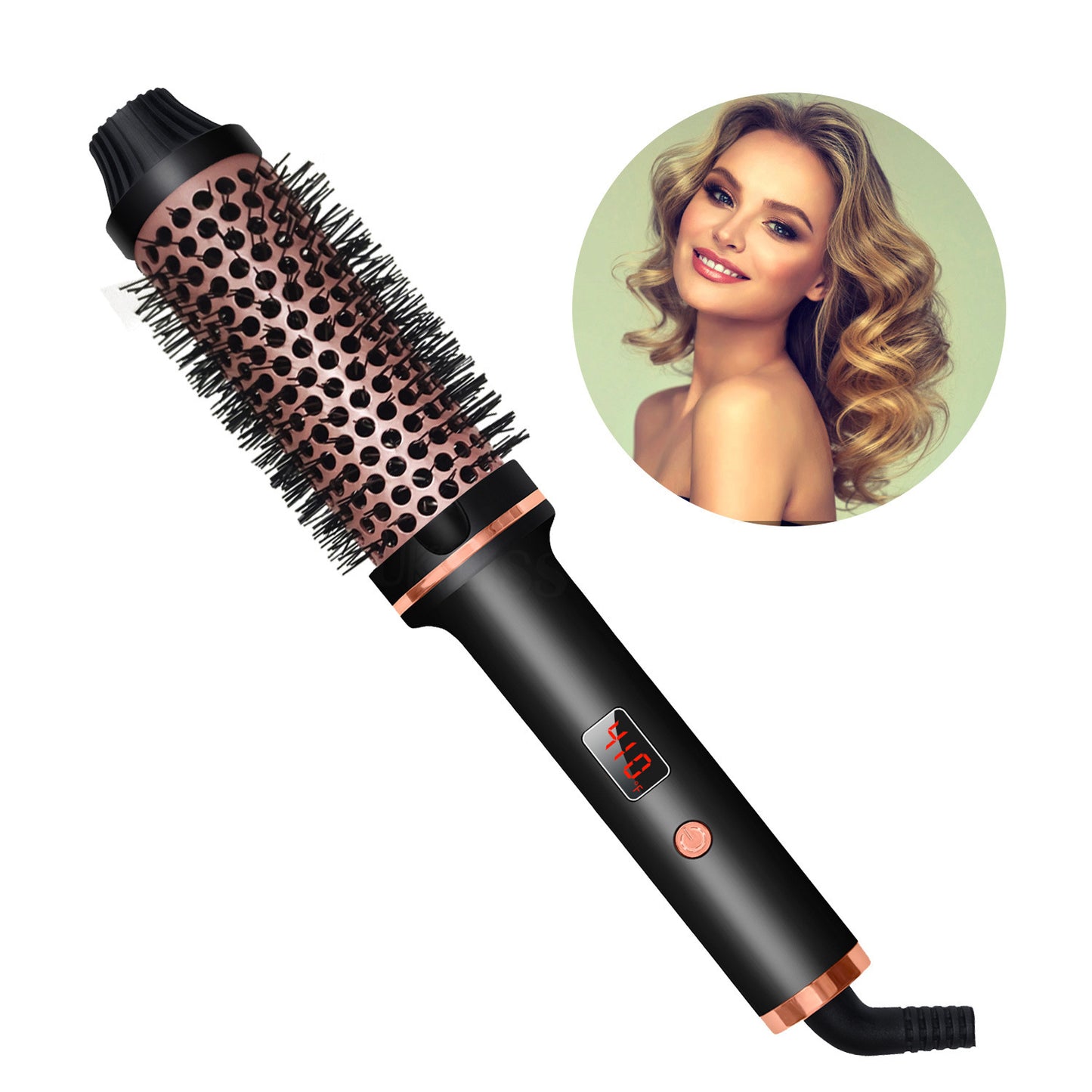 1.5 Inch Hair Curling Iron Brush