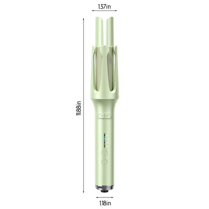 Fully automatic curling stick lazy curling tool electric rotary curler large curling without damaging hair 32mm Comfort Hair Curler,Negative Ion Automatic Hair Hair Curl Wand,Hair Styling Tools for Home - Glowstyler