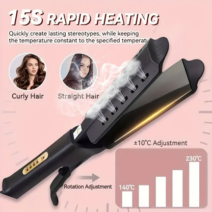 Professional Hair Straightener and Curler 4-Temperature Settings. - Glowstyler