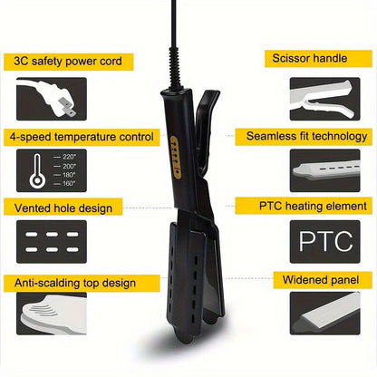 Professional Hair Straightener and Curler 4-Temperature Settings. - Glowstyler