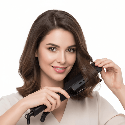 Professional Hair Straightener and Curler 4 - Temperature Settings. - Glowstyler